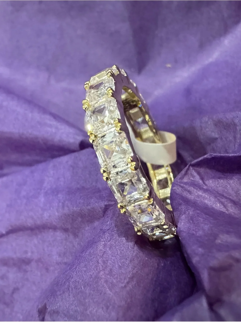 💎 Melinda Maria Gold Eternity Ring with Diamondettes 💎